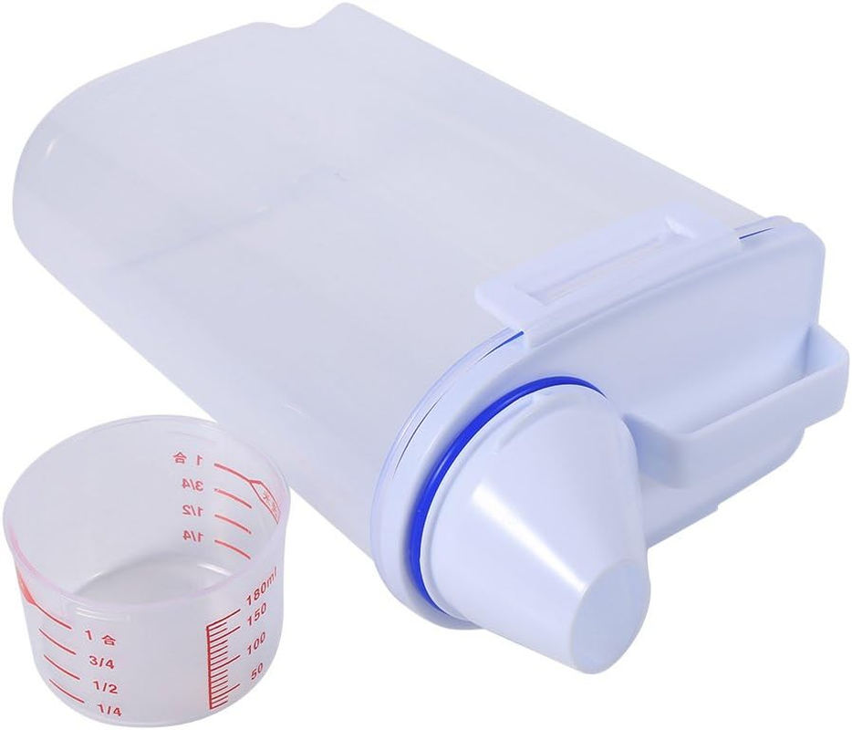 Pet Food Storage Box, Plastic Pet Food Dispenser Cat Food Dog Food Dry Food Dispenser Pet Food Container Pet Dog Food Storage Container Pet Supply image number 3