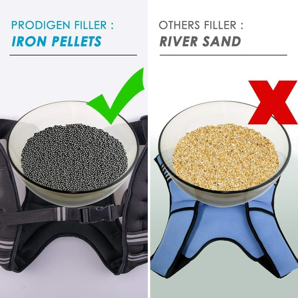 Weighted Vest, Weight Vest for Men Women，Exercise Weighted Vests with Reflective Stripe Adjustable Buckle,Exercise Weighted Vests for Running Training Workout Jogging Walking Gym Strength Training image number 2