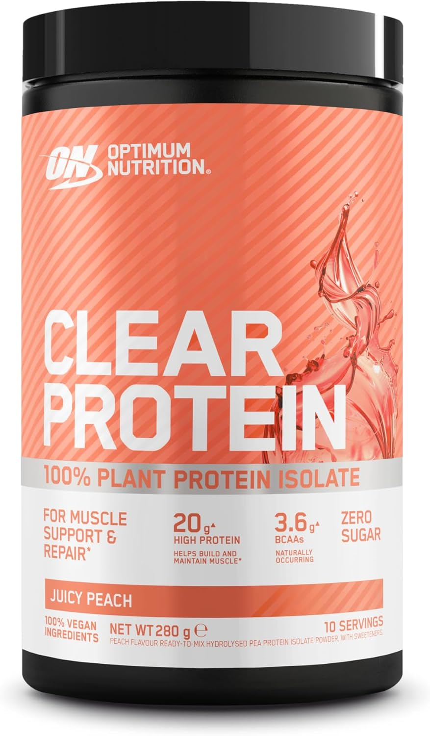 Optimum Nutrition Clear Plant Peach Protein Isolate 280 G