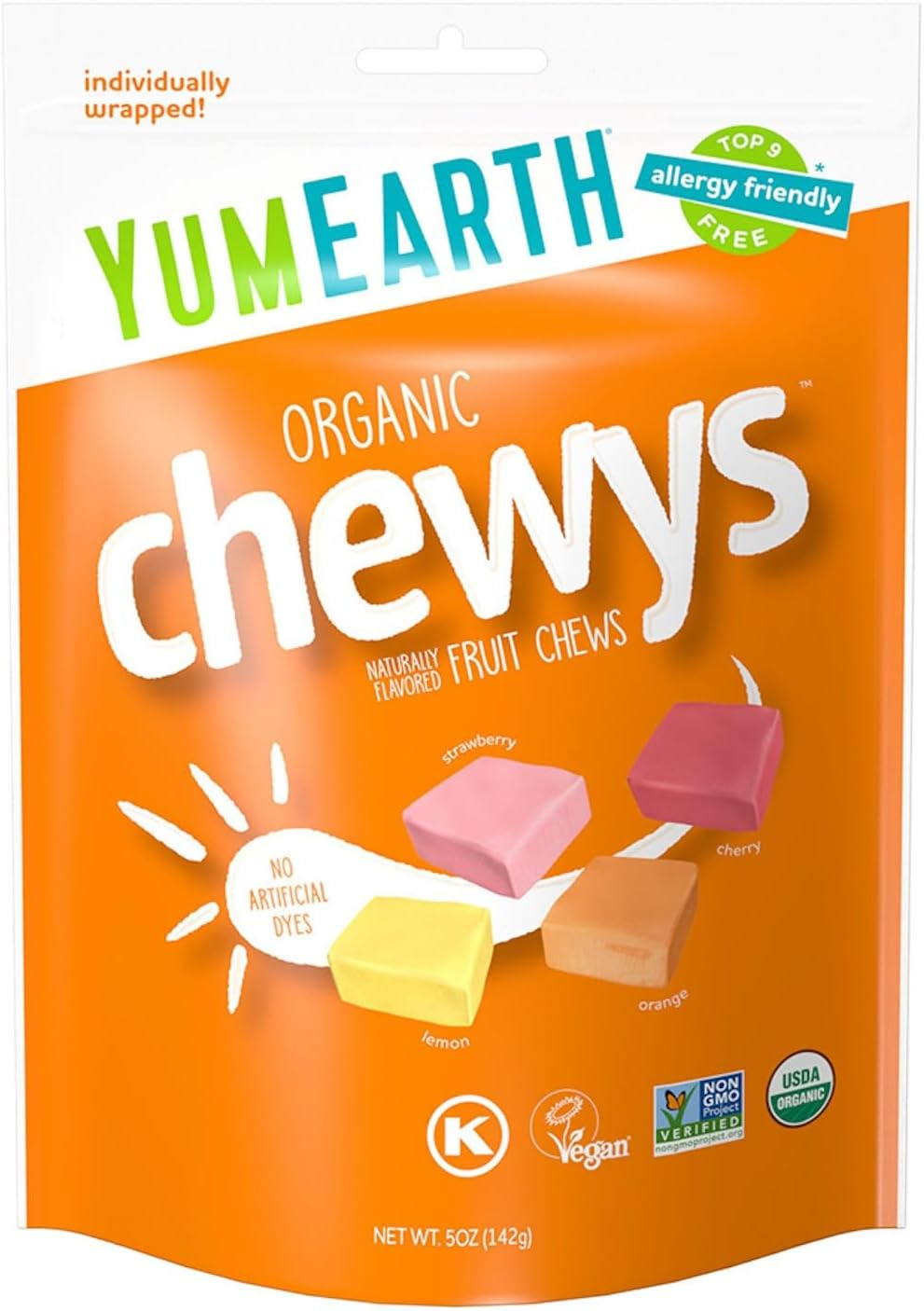 Yum Earth Organic Chewys 142 G image number 1
