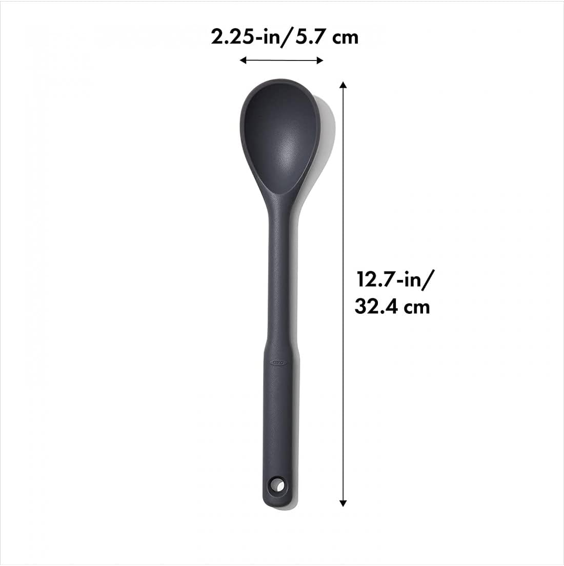 OXO 11281400 Good Grips Silicone Spoon, Peppercorn Grey image number 3