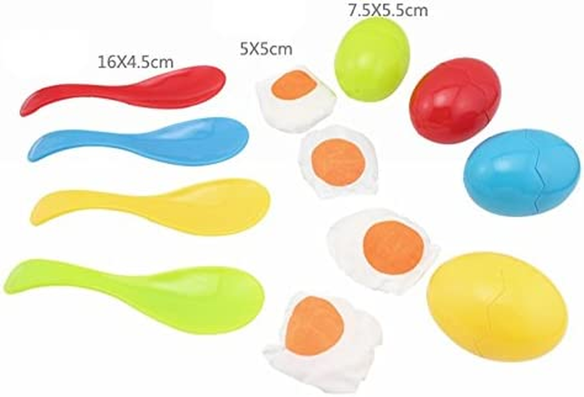 BOHS Egg Spoon Race Game with Yolk - Kids Outdoor Activity for Kindergarten, Backyard Parties, and Easter Day image number 6