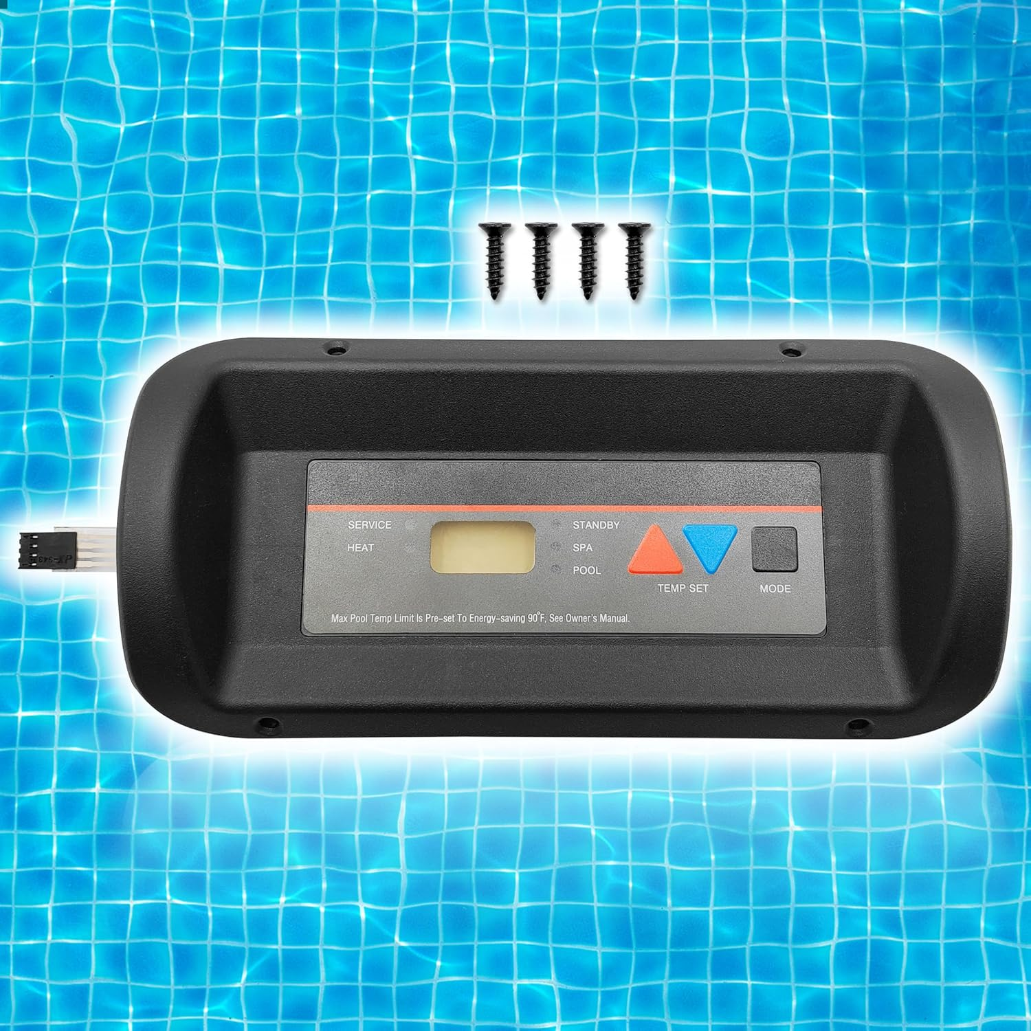 State Warehouse Bezel and Keypad Assembly Kit # FDXLBKP1930 Replace for Hayward Compatible with Universal H-Series Low NOX Pool Heater Fits Models H150FDN, H150FDP,H300FDN, H300FDP. - Pool Heaters Control Panel Keypad Membrane Switch image number 5