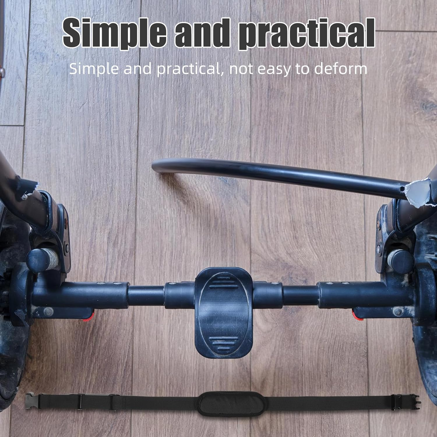 Totority 2Pcs Baby Stroller Pram Wheelchair Safety Wrist Strap - Baby Stroller Straps Child Wrist Leash for Wheelchair Security Black image number 2