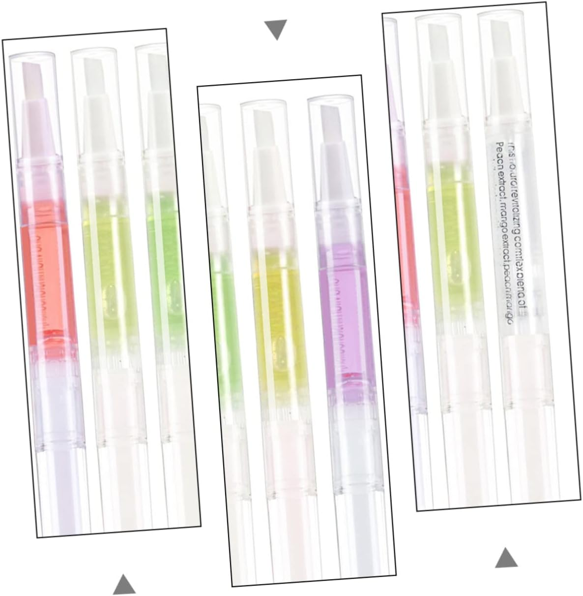 WOFASHPURET 6Pcs Cuticle Nourishing Oil Pen Organic Jojoba Castor Oil for Nail -Friendly Manicure Care Pen Nail Trimming Applicator image number 1