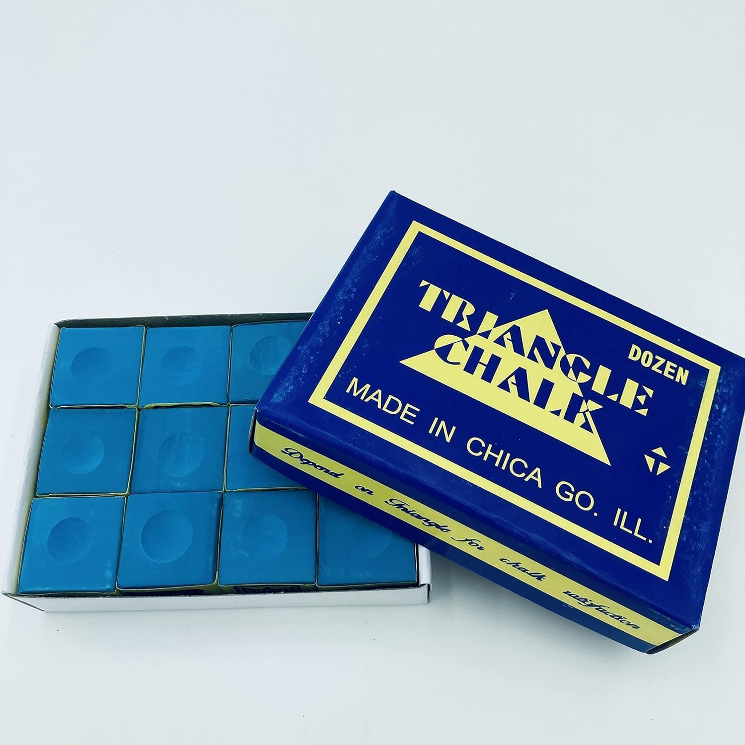 Pool Cue Chalk Cubes, 12-Pack -Table Billiardsstick Bulk Supplies