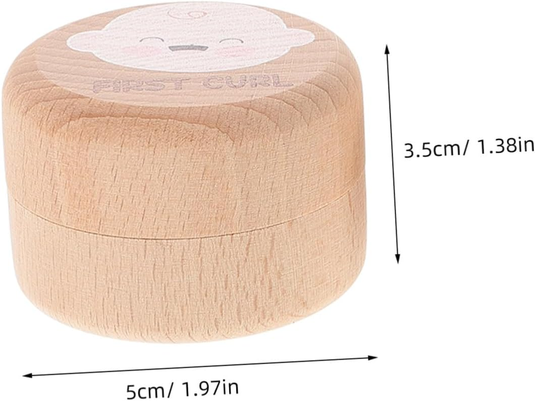 GLEAVI 2Pcs Wooden Tooth Keepsake Box Cute First Lost Teeth Box for Boys and Girls image number 2