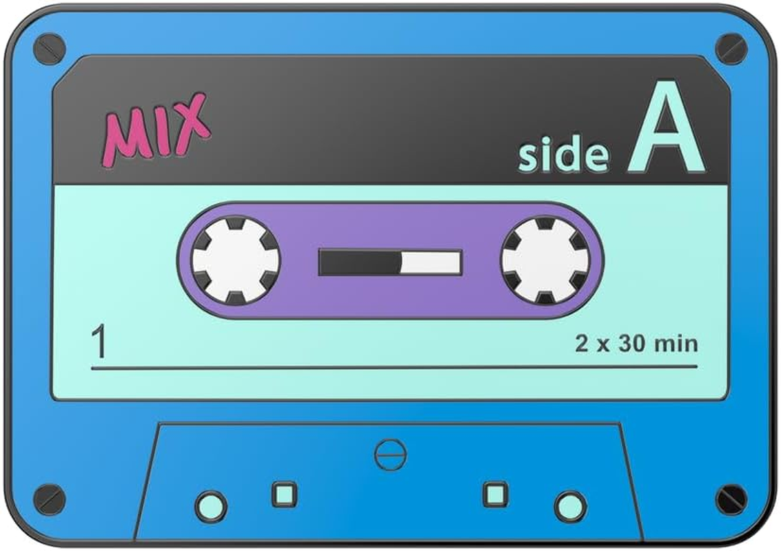 Popsockets: Popgrip - Expanding Stand and Grip with a Swappable Top for Smartphones and Tablets - Enamel Mix Tape