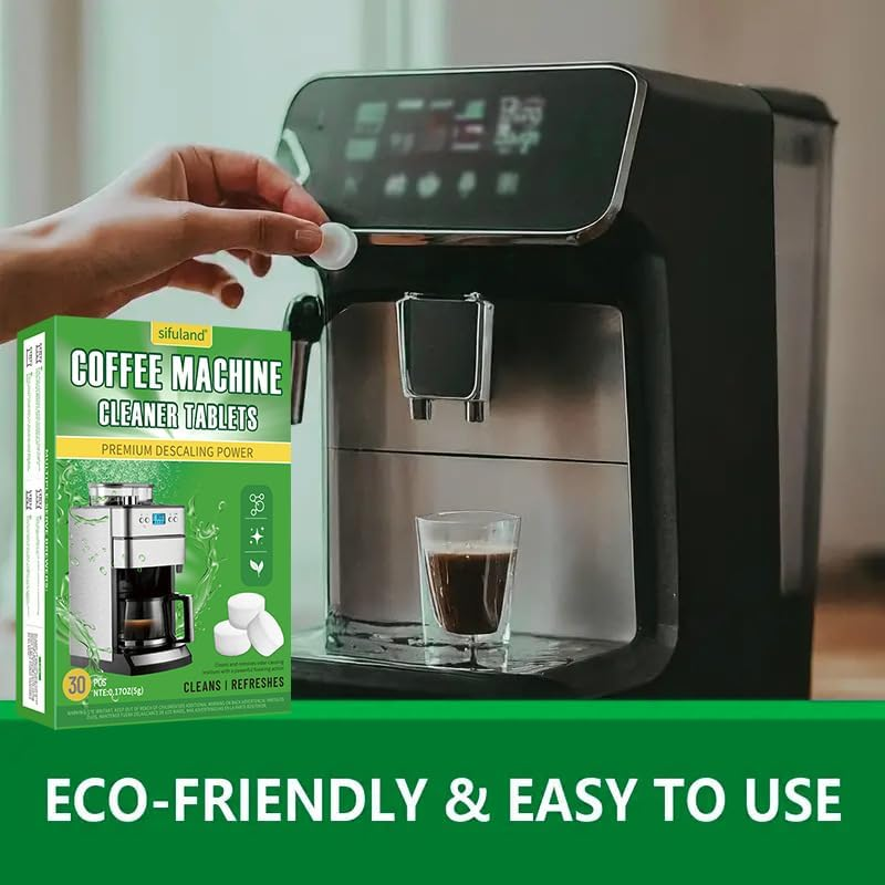 Bamynoir 30Pacs Espresso Cleaning Tablets,Compatible with Breville,Gaggia, Delonghi, Jura, Philips,Nespresso, Keurig - Universal Descaler for Espresso Machines