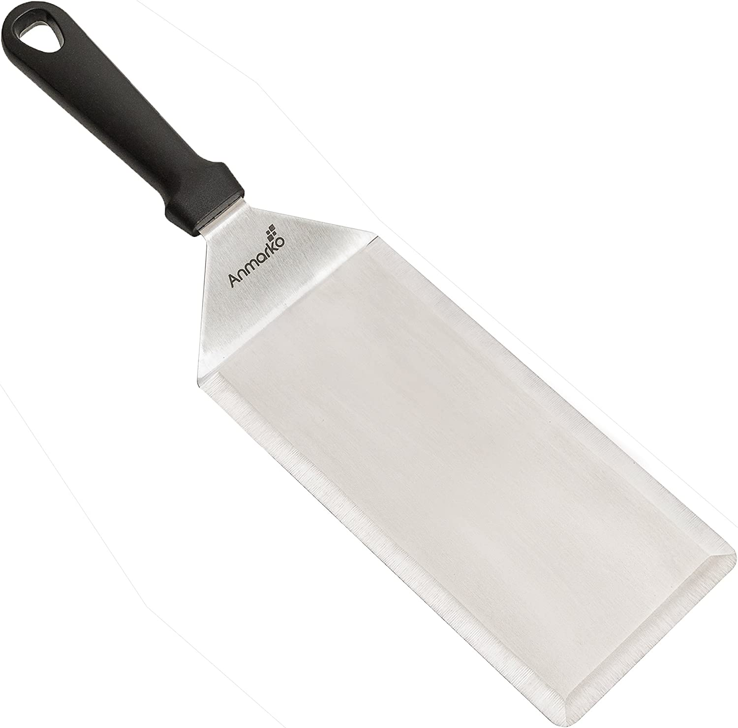 Stainless Steel Metal Griddle Spatula - Hamburger Turner Scraper - Pancake Flipper - Great for BBQ Grill and Flat Top Griddle - Commercial Grade