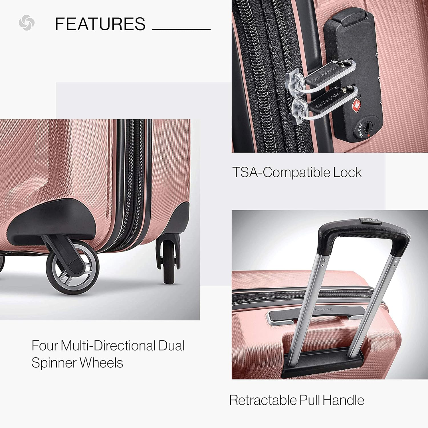 Samsonite Winfield 3 DLX Hardside Luggage with Spinner Wheels, Winfield 3 DLX Hardside Luggage with Spinner Wheels image number 5