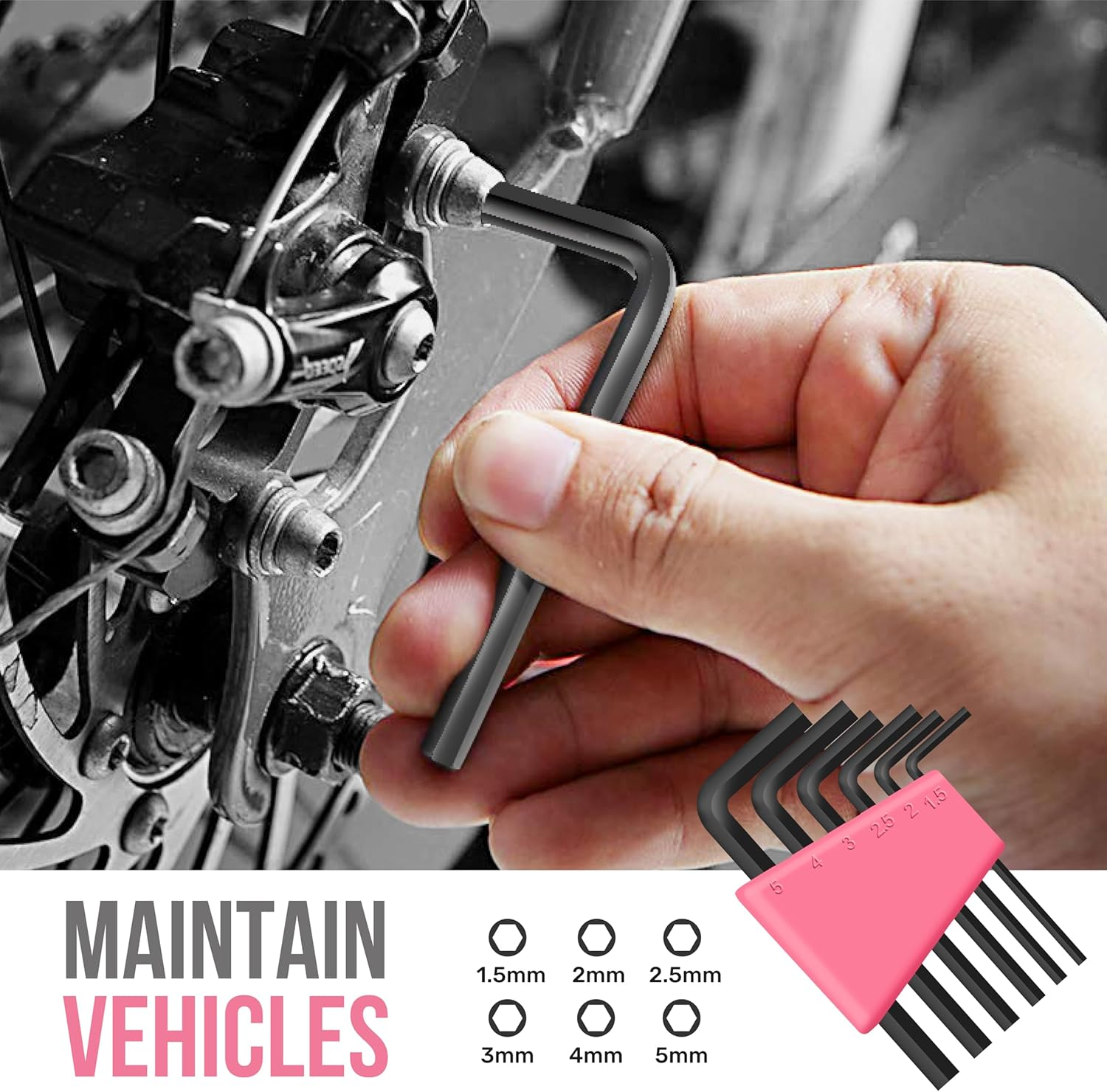 Hi-Spec 24Pc Pink Household Toolkit for Women. Small DIY Mini Toolset of Starter Basic Ladies Tools for Home & Office with Tool Box image number 4