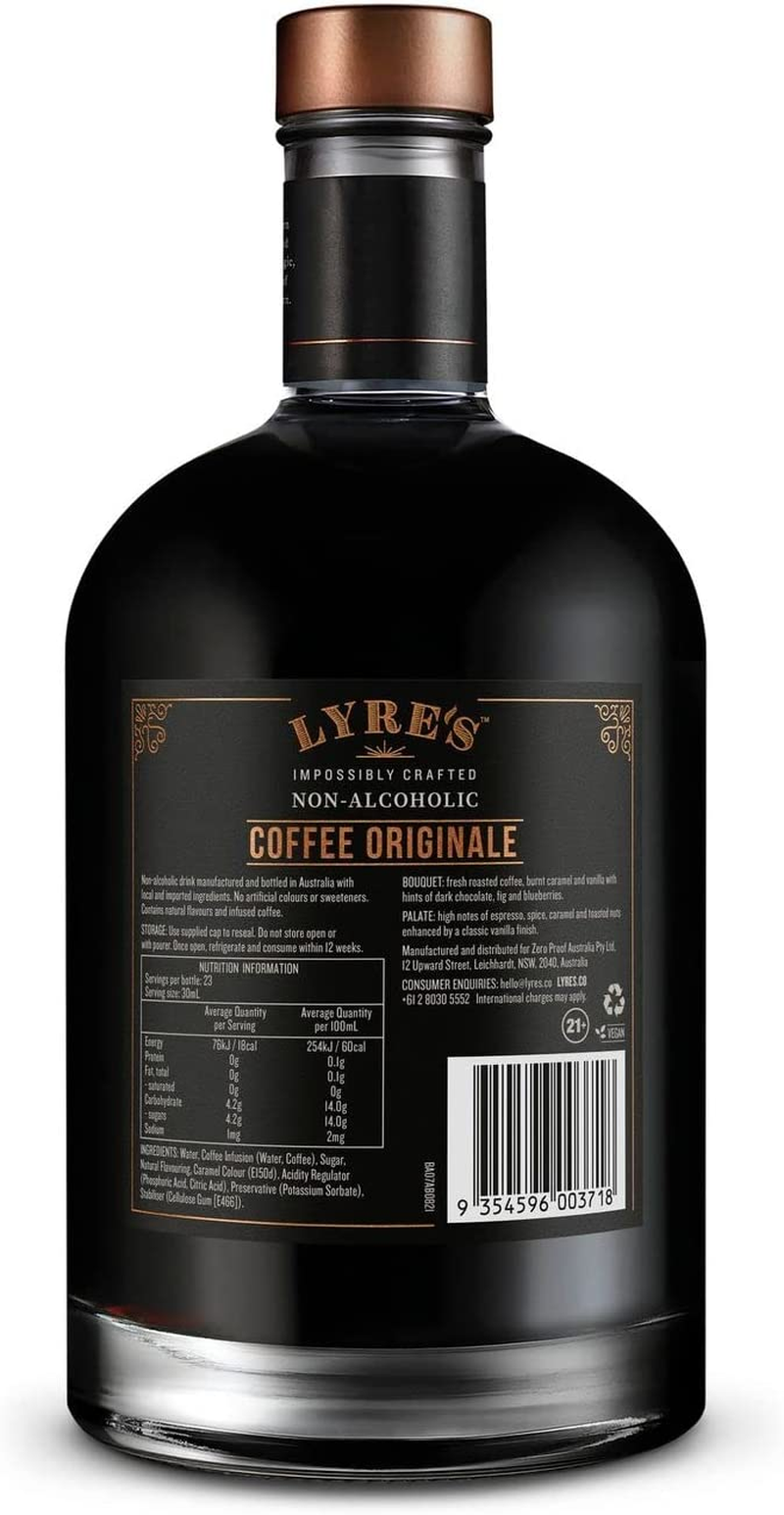 Lyre'S Coffee Originale Non-Alcoholic Spirit - Coffee 'Liqueur' Style | Award Winning | 700Ml