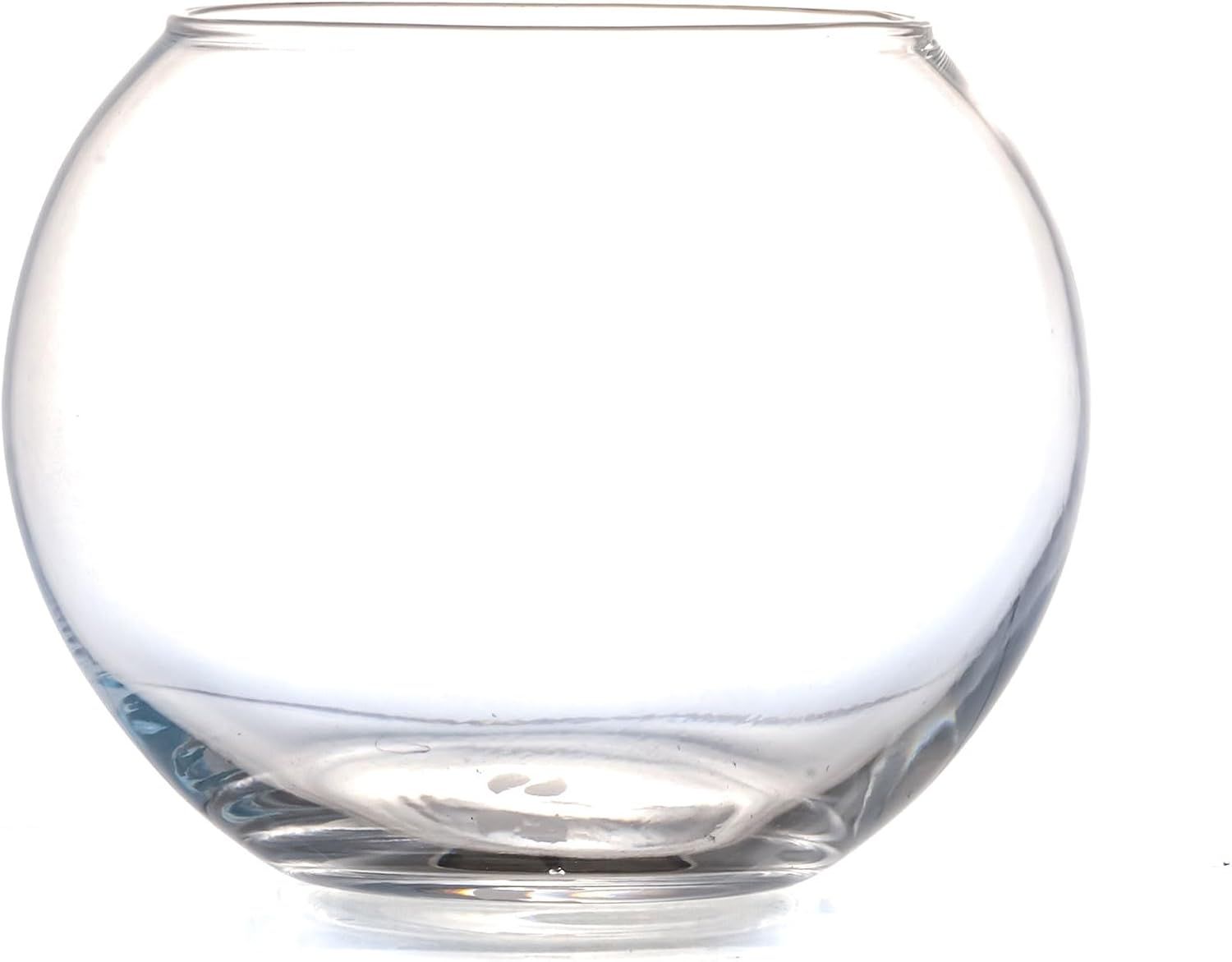 Glass Bubble Vase, Width Glass Fish Bowl Vase, Bubble Bowl Vase for Terrarium and Flower Vase image number 3