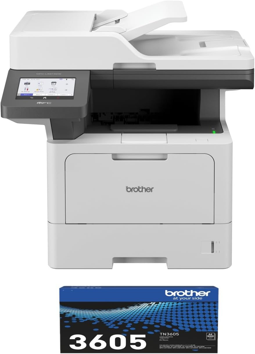 Brother MFC-L5915DW Mono Laser Multi-Function Centre, A4, 50Ppm, White image number 1