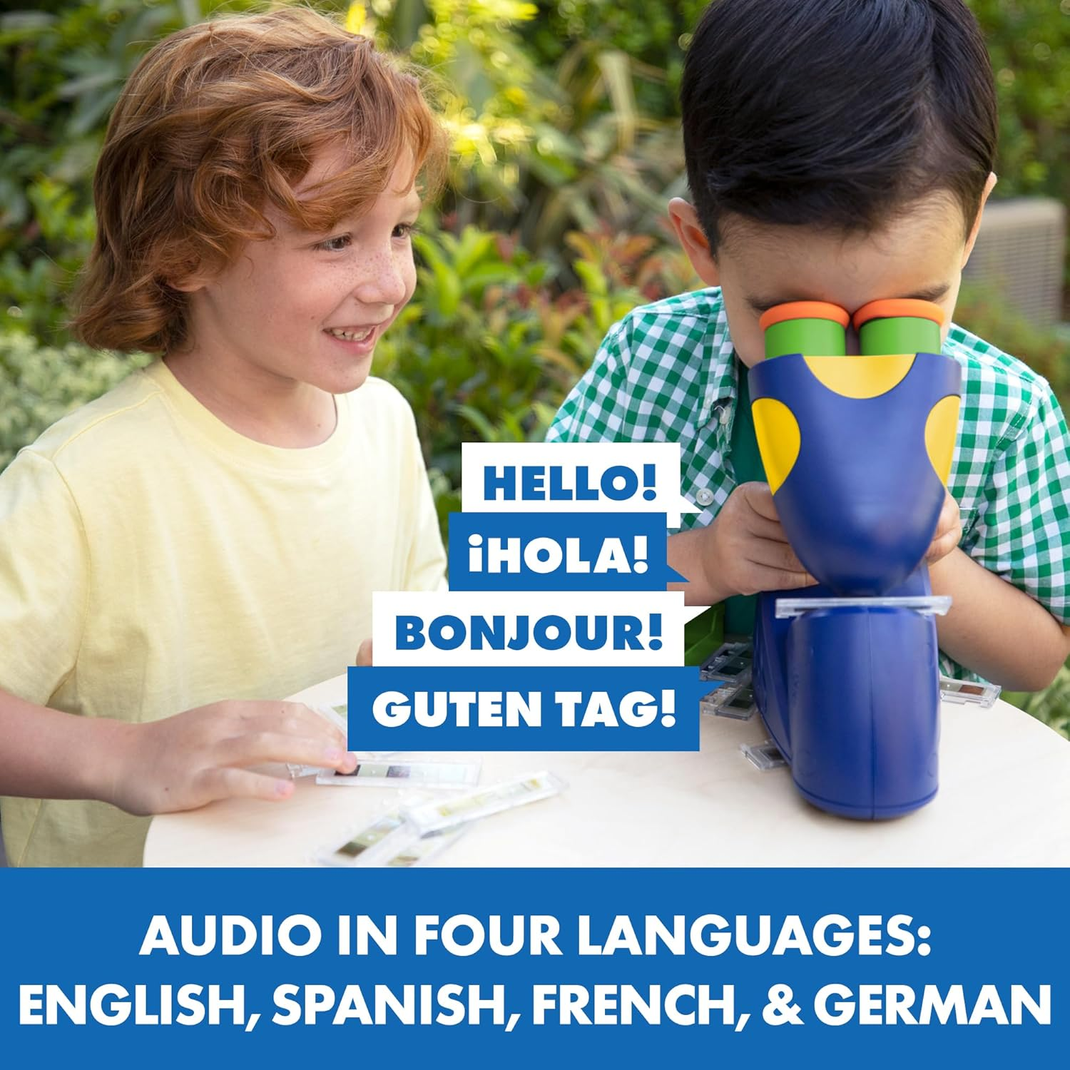 Educational Insights Geosafari Jr. Talking Kids Microscope, Preschool Science Toy, Featuring Bindi Irwin, Boys & Girls, STEM & Science Toy, Ages 4+ Multicolor 8801 image number 3