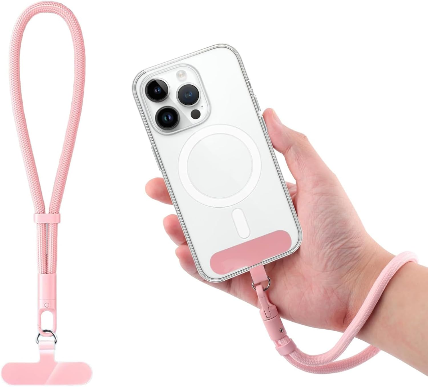 Phone Lanyard, 1 Pack Adjustable Cell Phone Lanyard Strap, Hand Wrist Strap with Tether Tabs for Smartphones image number 2