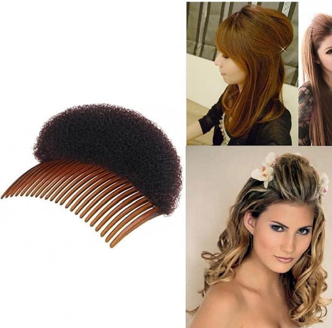 Hair Styling Clip Hair Bun Tool Multifunctional with Comb for Instant Hairstyle Hair Styling Accessories Hair Care Brown 1 Piece image number 3