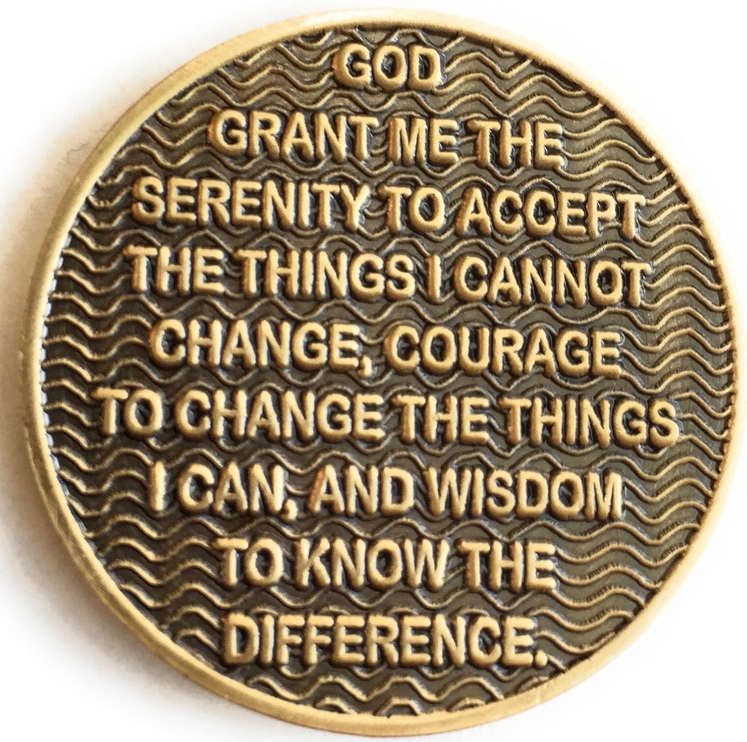 1 Year AA Medallion Reflex Antique Chocolate Bronze Chip image number 3