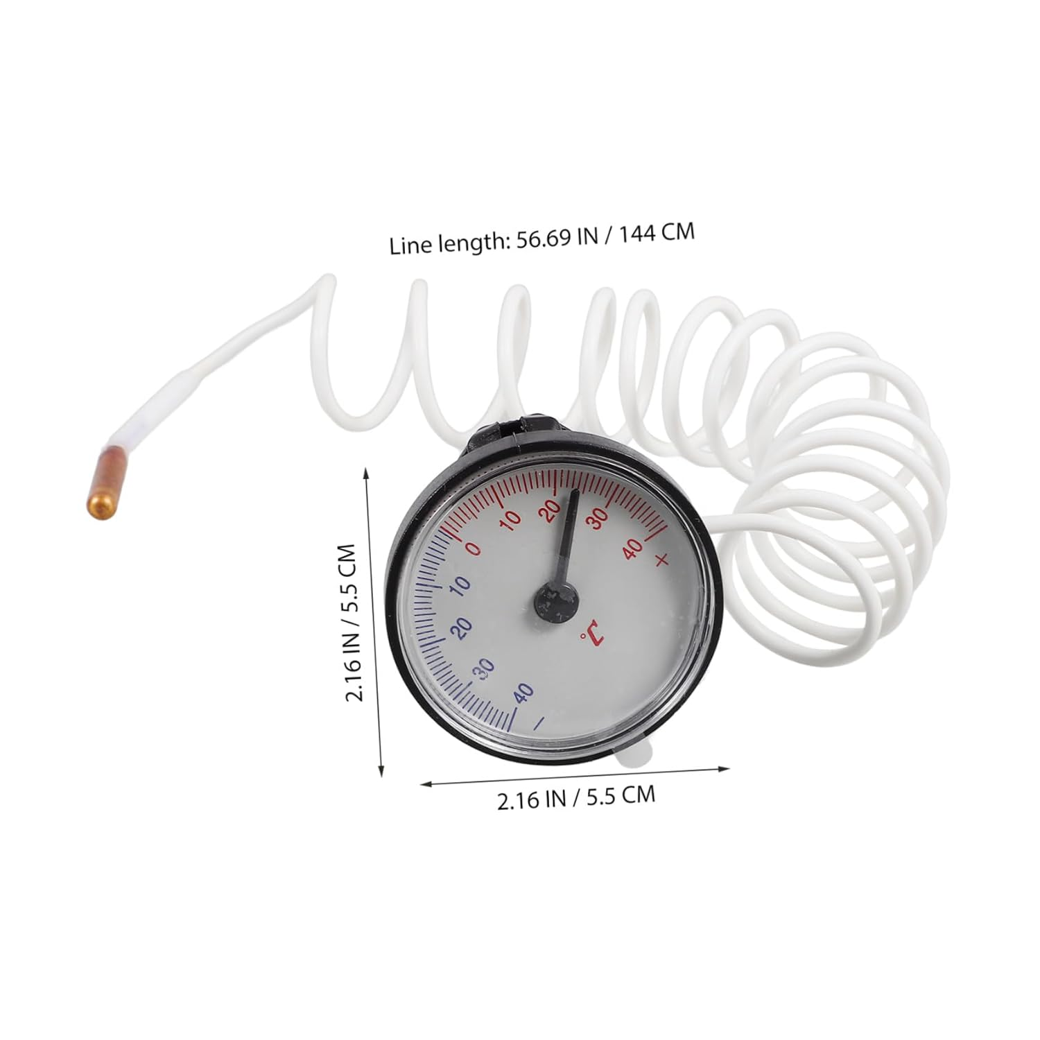 Portable Indoor Thermometer Small round Digital Temperature Gauge Lightweight Compact Accurate Temperature Measuring Device for Home Use image number 4