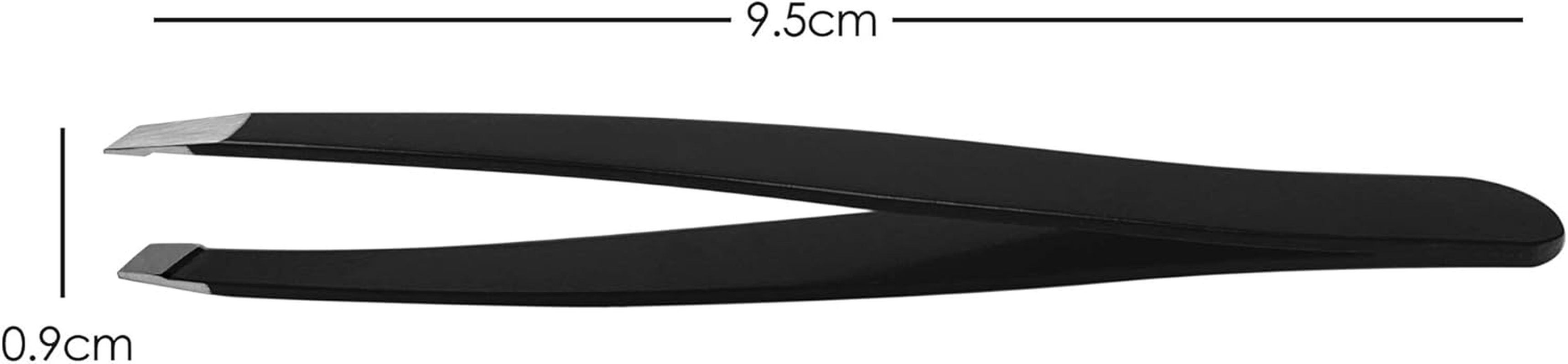 TRIXES Tweezers - Slant Tip - Stainless Steel - Matte Black image number 4