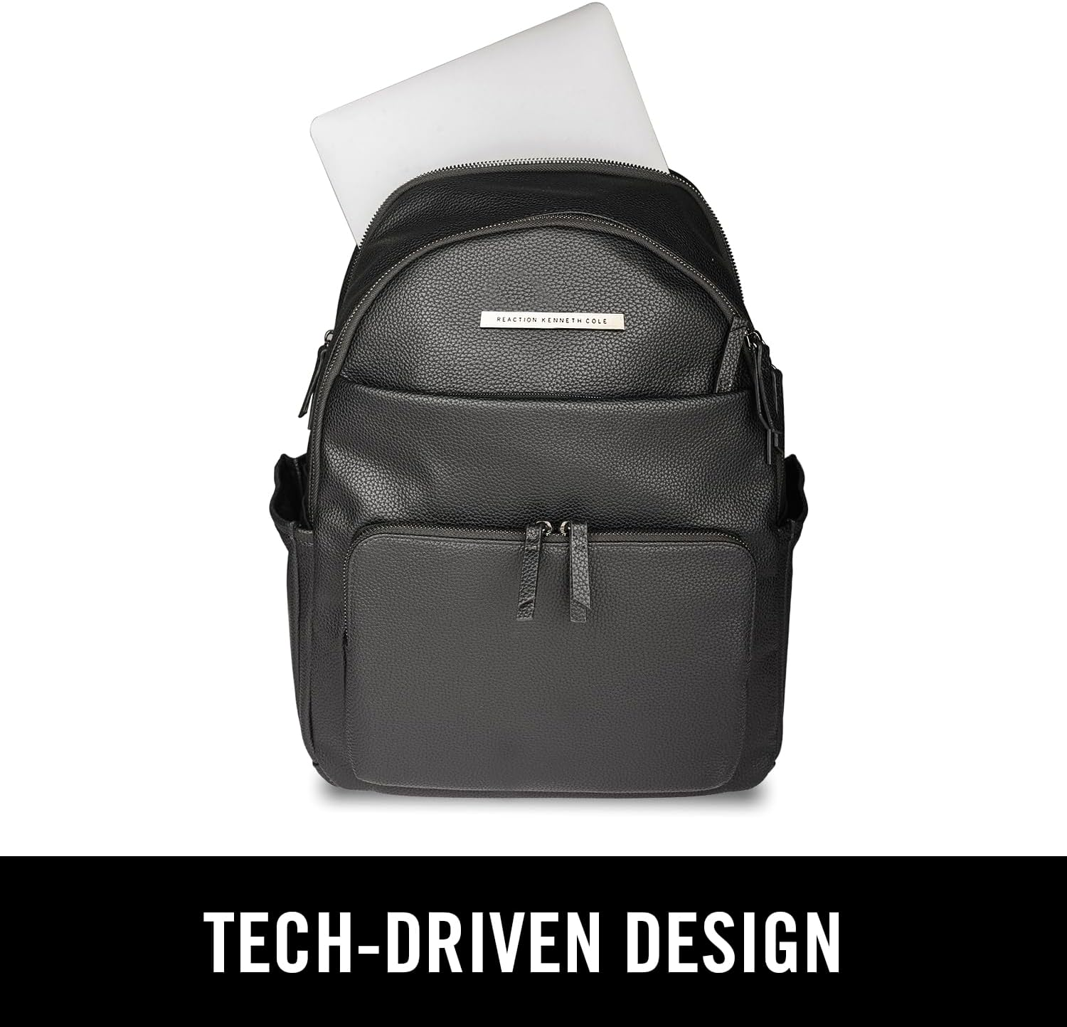 Kenneth Cole REACTION Marley Vegan Pebble Leather Backpack Tote & image number 2