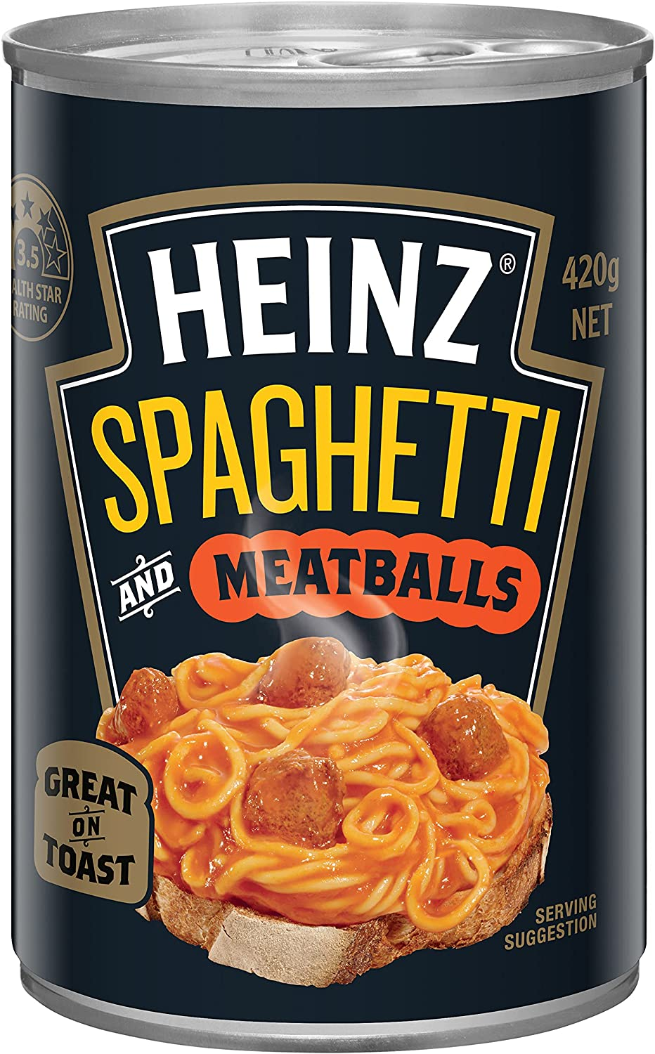 Heinz Spaghetti and Meatballs Canned Pasta in Tomato Sauce Ready to Eat Quick and Convenient Meal Tinned Spaghetti in Tomato Sauce 420G