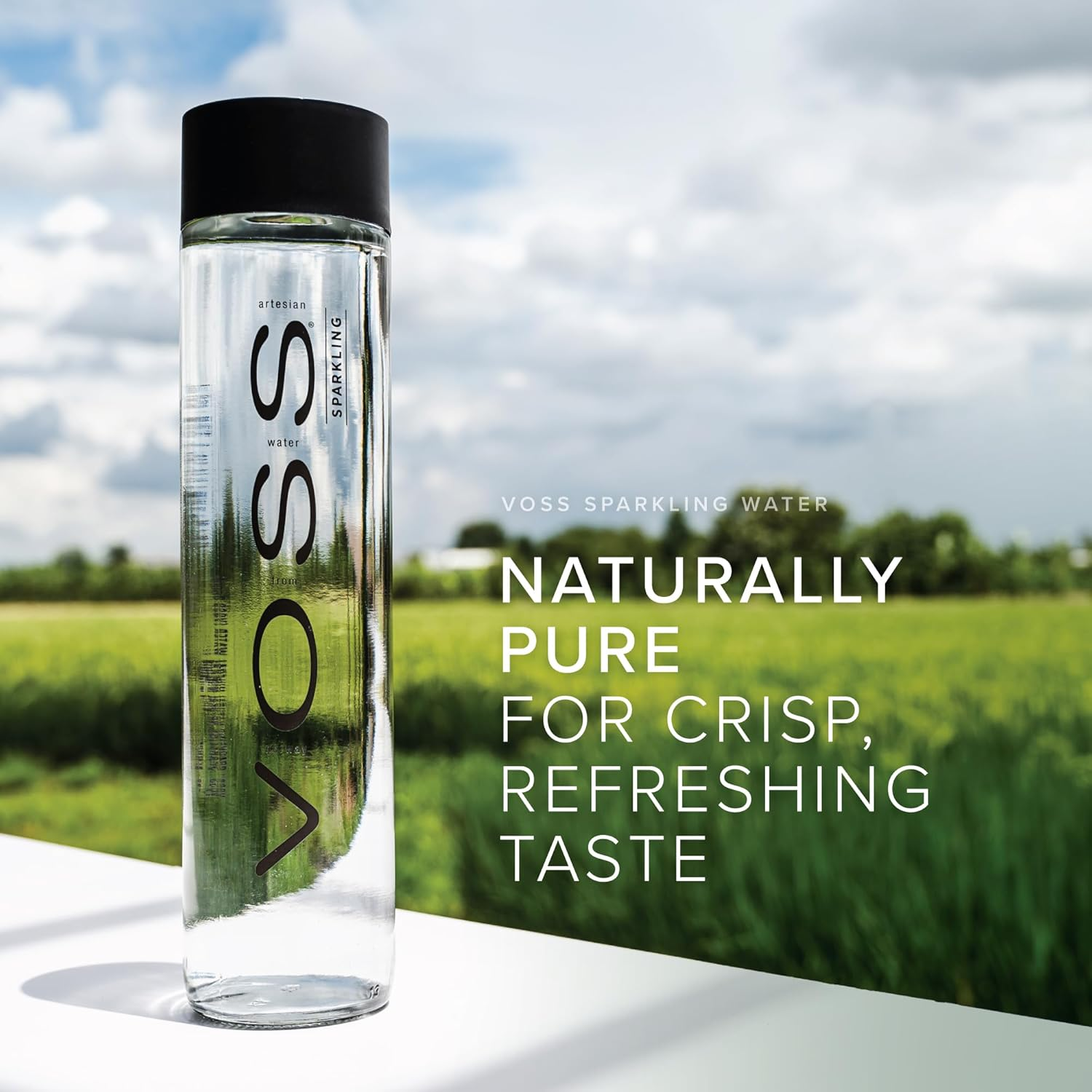 Voss, 24 X 375 Ml, Sparkling Water Glass