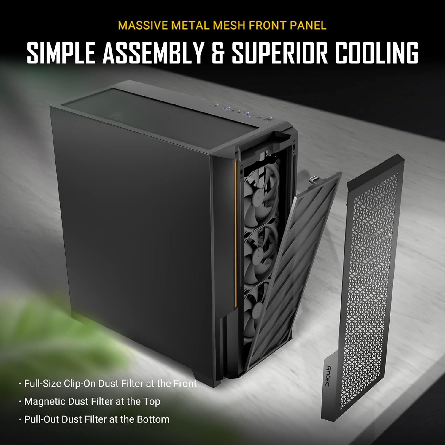Antec P20CE E-ATX Mesh Front Gaming Computer Case image number 5