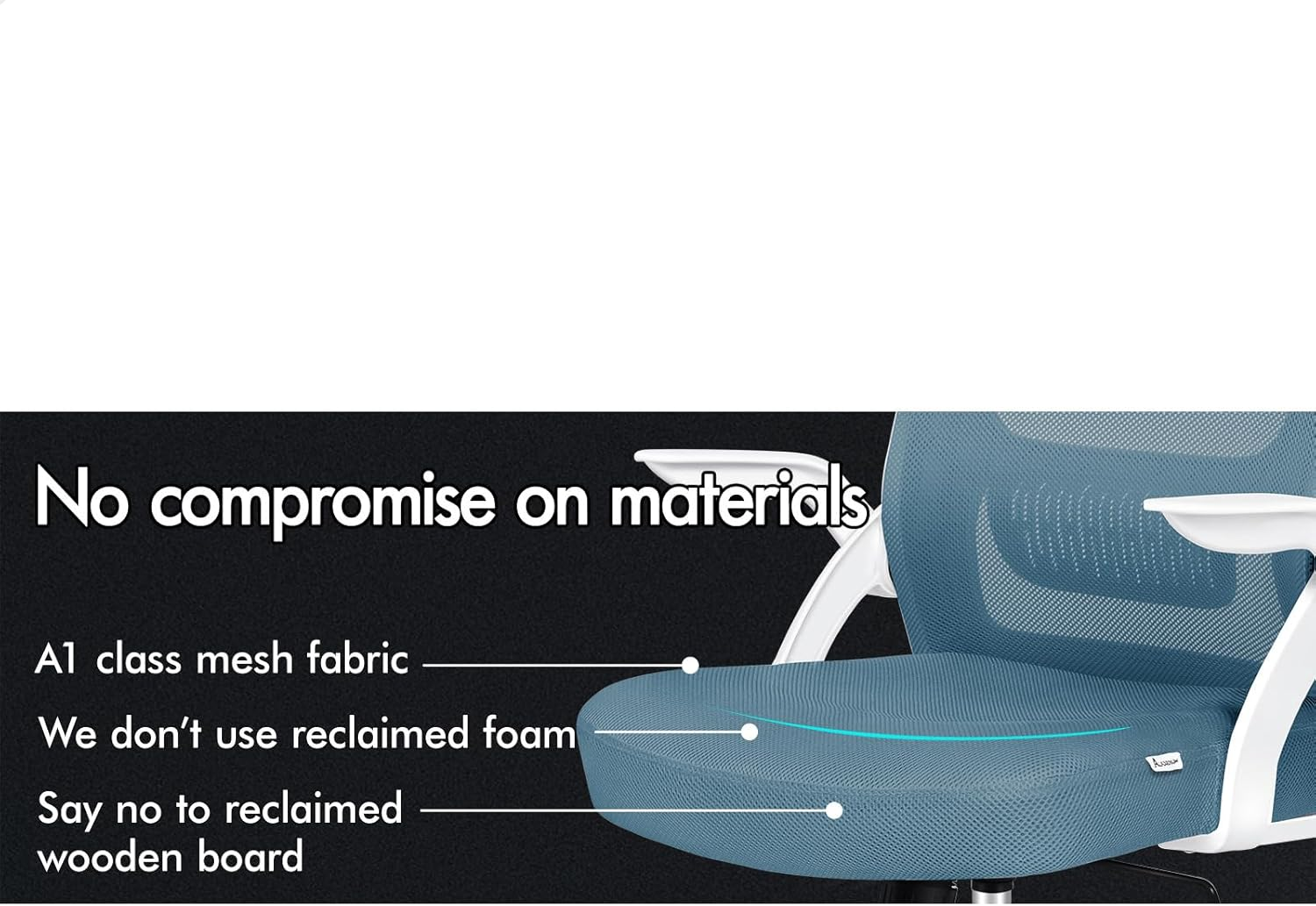 ALFORDSON Office Chair Mesh Computer Chair Swivel Executive Desk Chair with Adjustable Headrest and Armrest Arco Series(Blue) image number 2