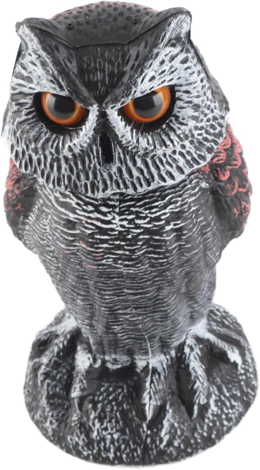 Plastic Owl Decoy, Owl Decoy to Scare Birds Away Exquisitely Crafted Waterproof Shake Sun Proof Outdoor Garden Decoration for Orchard for Crops image number 3
