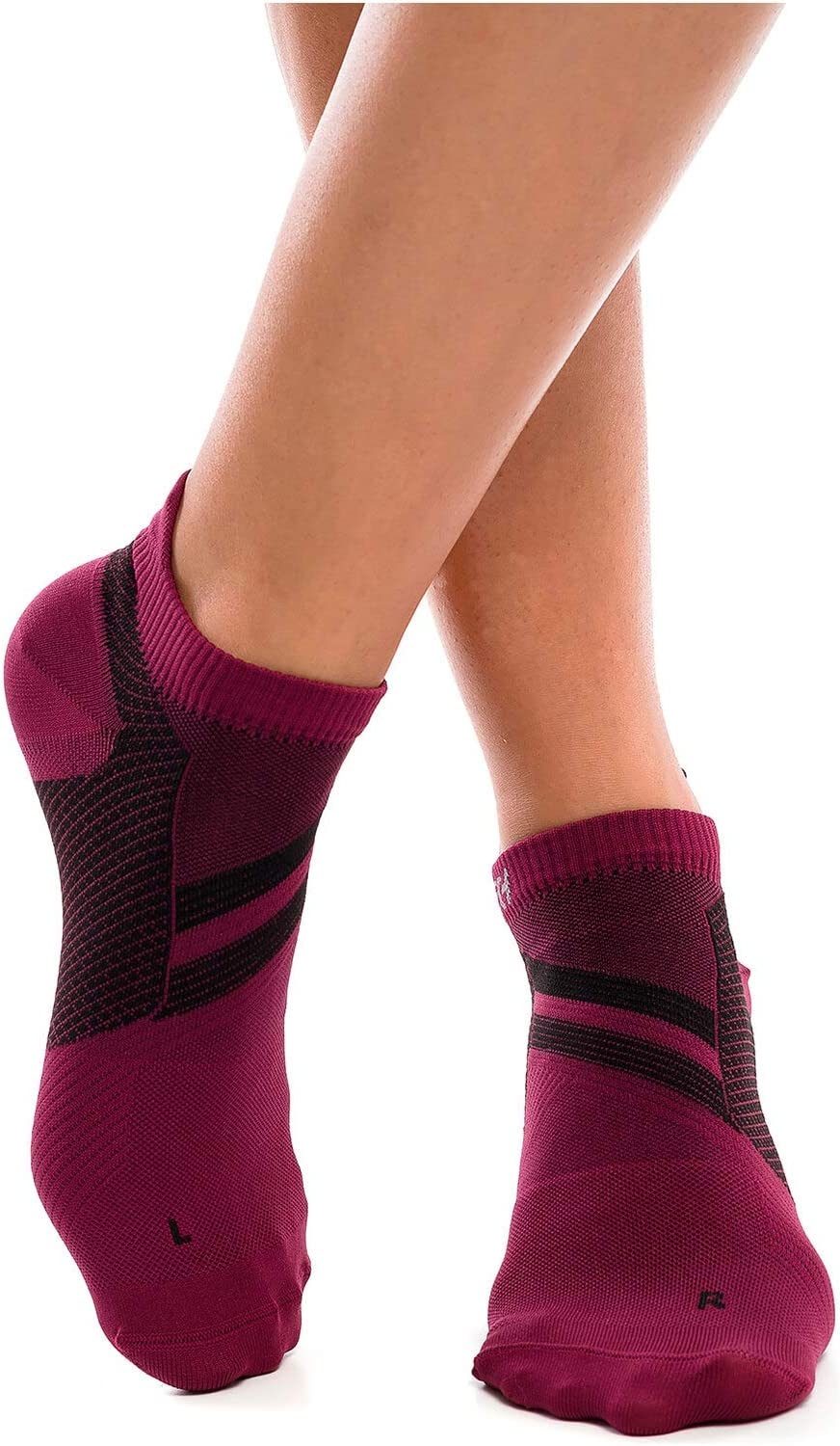 Compression Socks, Low Cut, No Show Ankle Tab, Ultra Light Plantar Fasciitis, Foot Pain Sock Relief with Arch & Heel Support for Men & Women