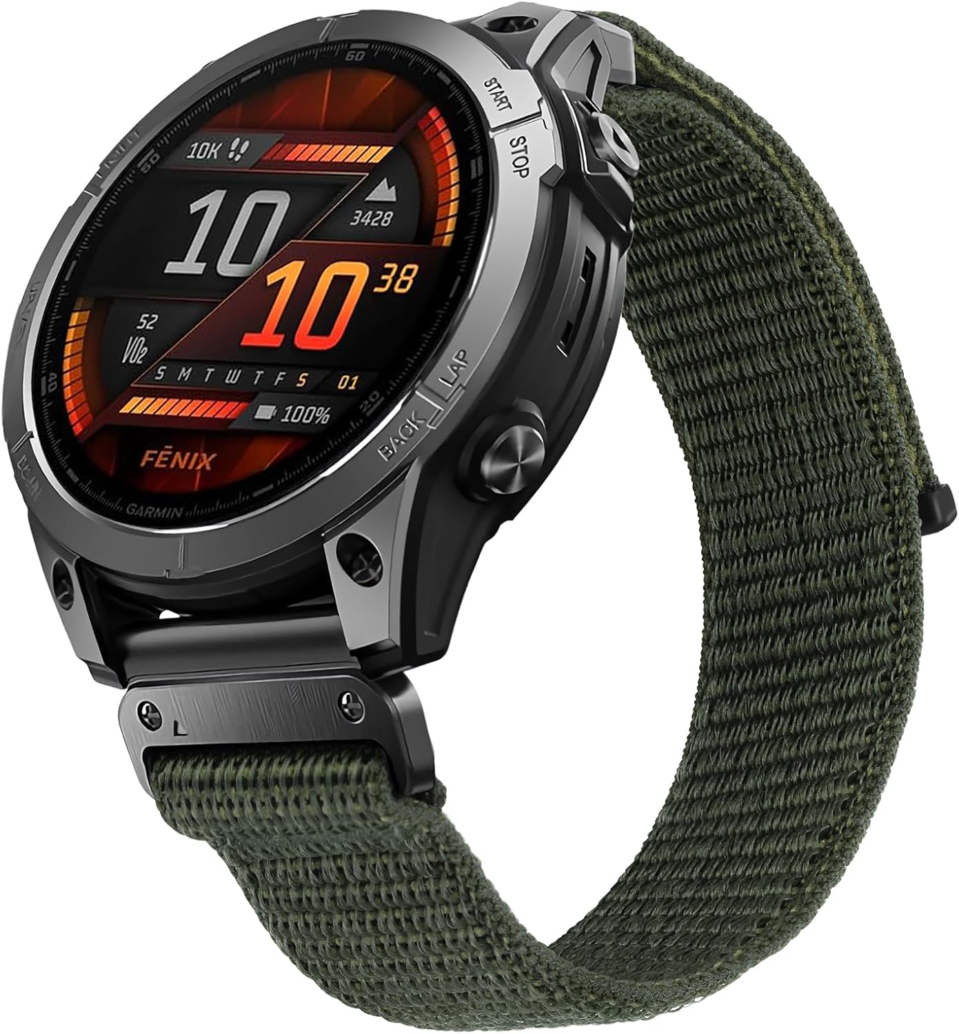 Relting 22Mm Quick Fit Nylon Bands Compatible with Garmin Fenix 8 47Mm/Fenix 7/6/5, Approach S62/S60, Solo Loop Sport Strap for Epix 2/Epix Pro 47Mm/Descent G2/G1