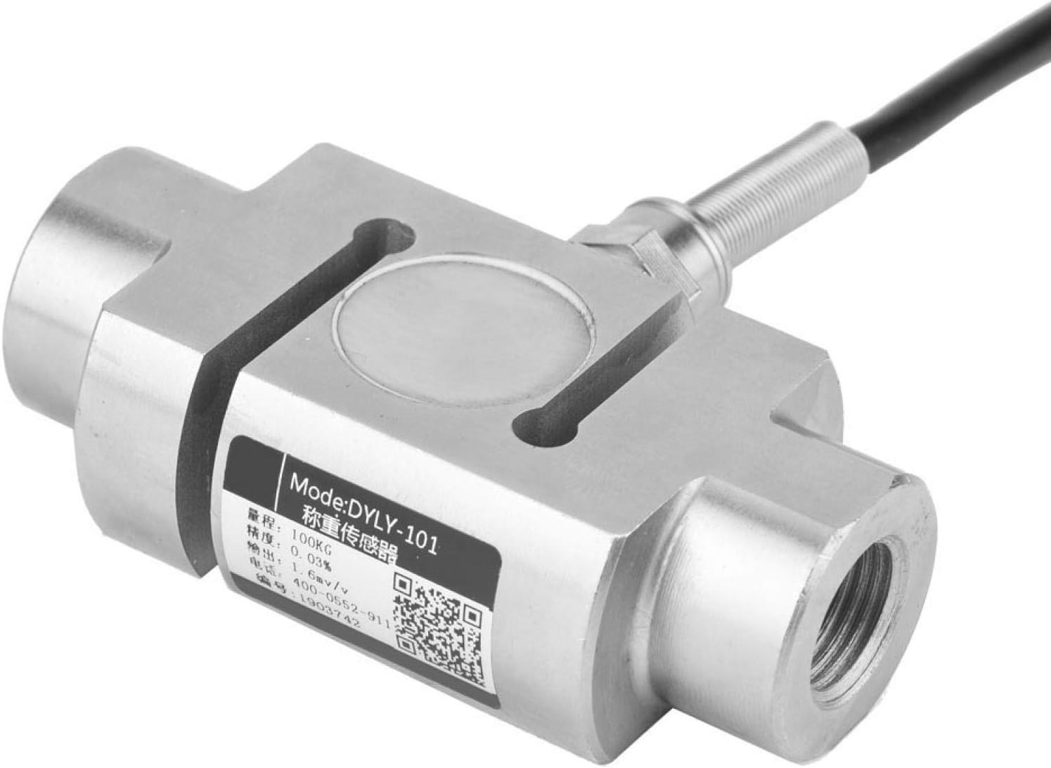 S-Type Tension Sensor, Load Cell Weight Sensor Load Cell 0~100Kg Load Cell, Long-Term Stability Simple Installation for Material Testing Machines Hopper Scales
