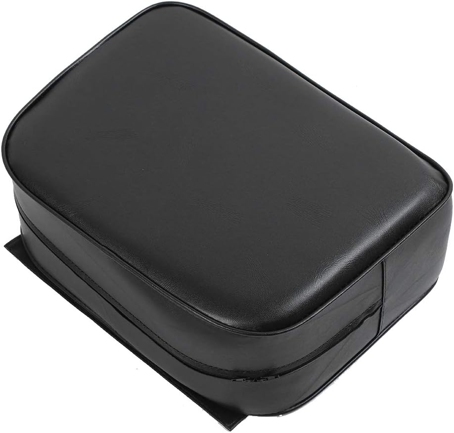 Hair Salon Barber Chair, PU Leather Thickened Child Booster Seat, Boat Booster Seat for Driver, Hair Cutting Styling Beauty SPA Equipment for Home Salon Barber Shop (Black) (Black) image number 2