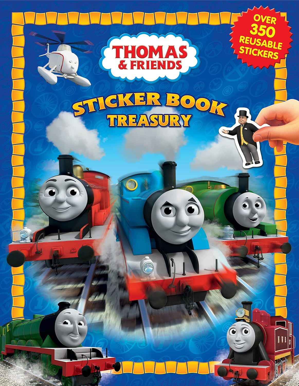 The Brand Licensing Group Official Thomas & Friends Sticker Book Treasury, 96-Page Activity Book with 350+ Reusable Stickers for Train-Themed Fun: over 350 Reusable Stickers image number 3