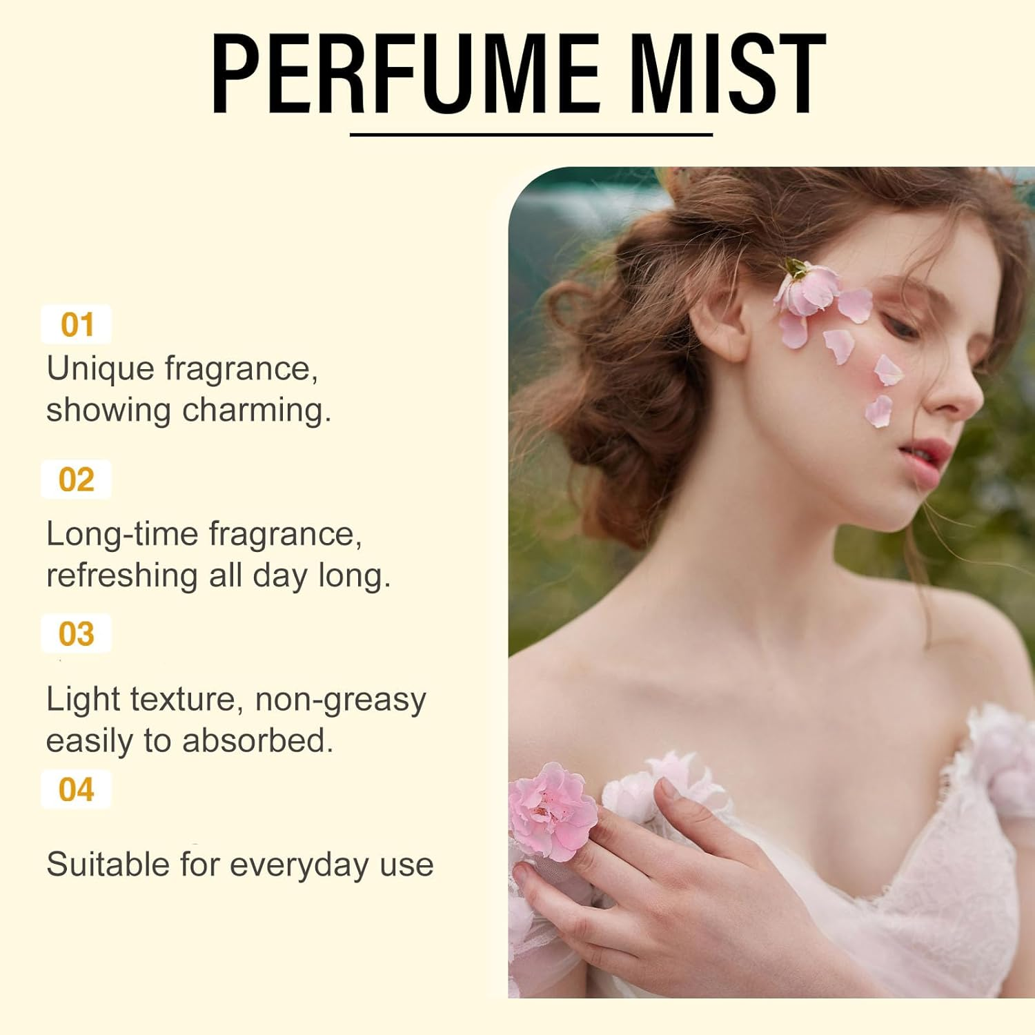 Coconut Women'S Perfume Spray, Long-Time Fragrance, Light Texture, Fresher and Gentle, Essential Oils for Hair and Body, Body Spray, Charming Fragrance Anytime, Anywhere, for Everyday Use (3Pcs) - 3Pcs image number 3