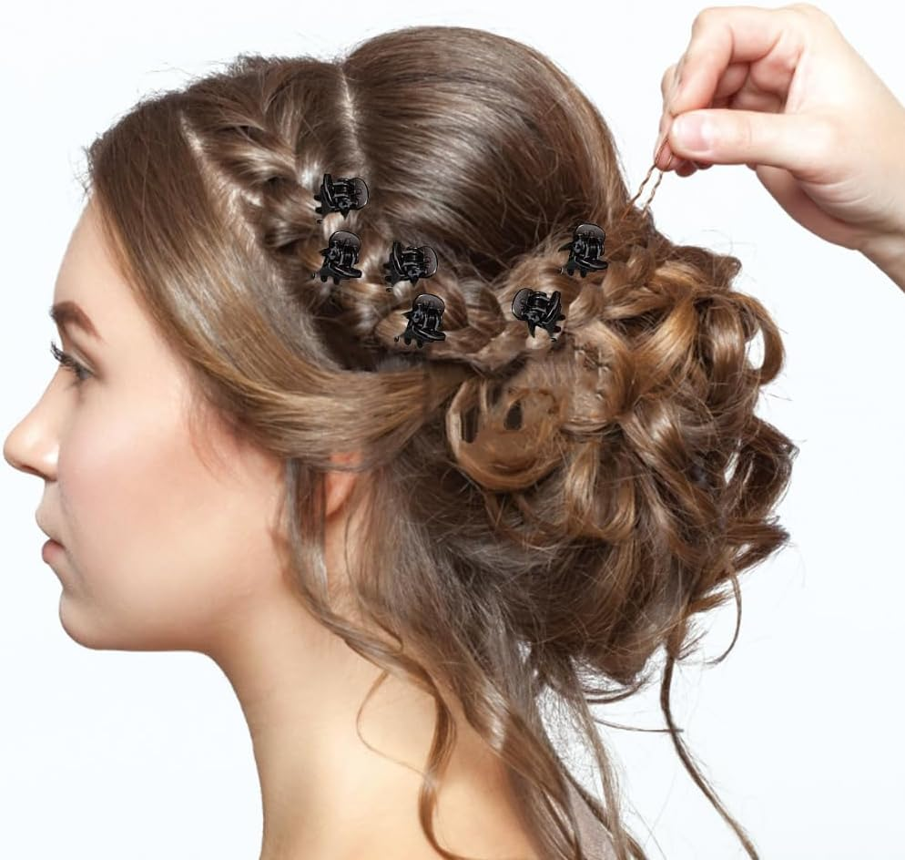 Mini Hair Clips Women Girls Small Durable Plastic Pine Clips Thick Thin Hair Non-Slip Firm Back Other Hairstyles Effortless Beauty Tool Hair Styling Pack of 100 image number 5