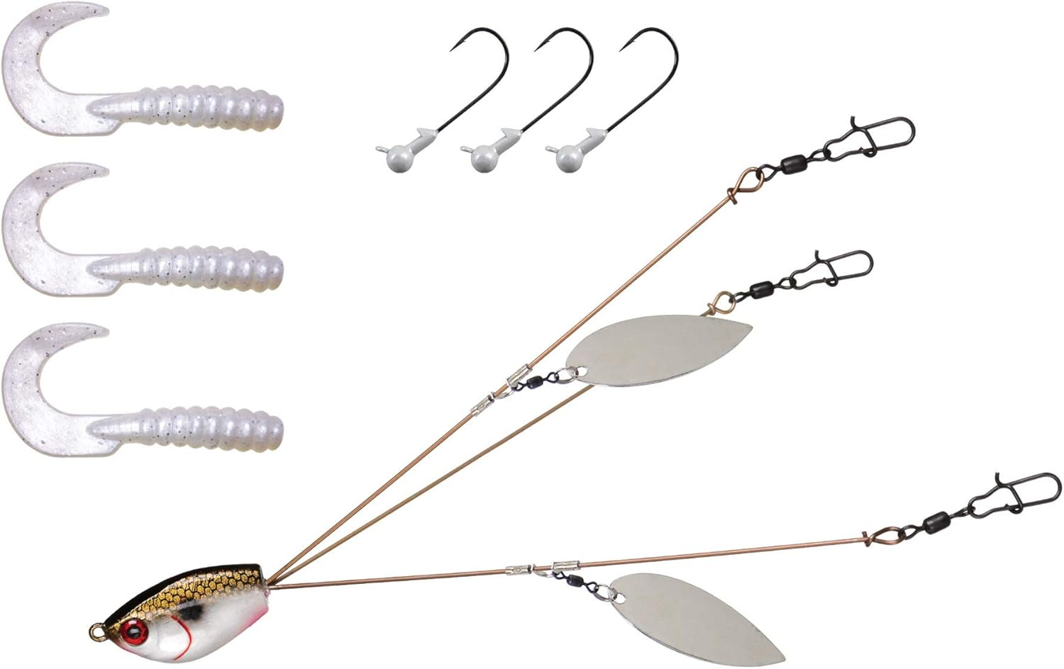 Yum Yumbrella Flash Mob Junior Ultralight Willow Blade Multi-Lure Rig image number 3