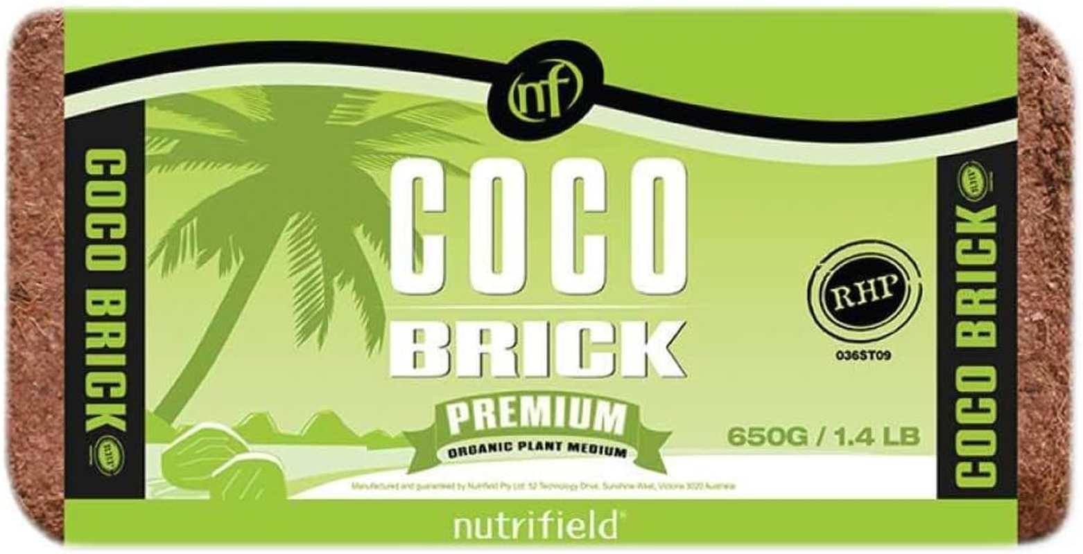 5X 650G Coco Brick Premium Coir Peat Organic Plant Growth Media Husk Nutrifield image number 1
