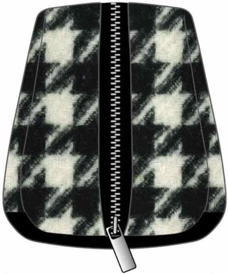 K Company KTC-SP-BK Hello Kitty (Houndstooth Series) Square Pouch, Black, H 3.3 X W 6.9 X D 3.3 Inches (85 X 175 X 83 Mm) image number 2