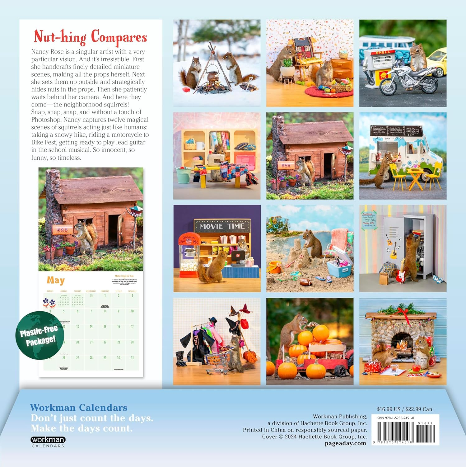 The Secret Life of Squirrels Wall Calendar 2025 image number 1