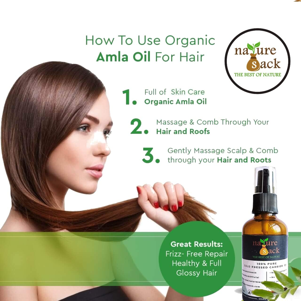 Amla Seed Oil (Indian Gooseberry) 100Ml 100% Pure Natural Cold Pressed Carrier Oil for Skin Care, Hair Care. image number 4