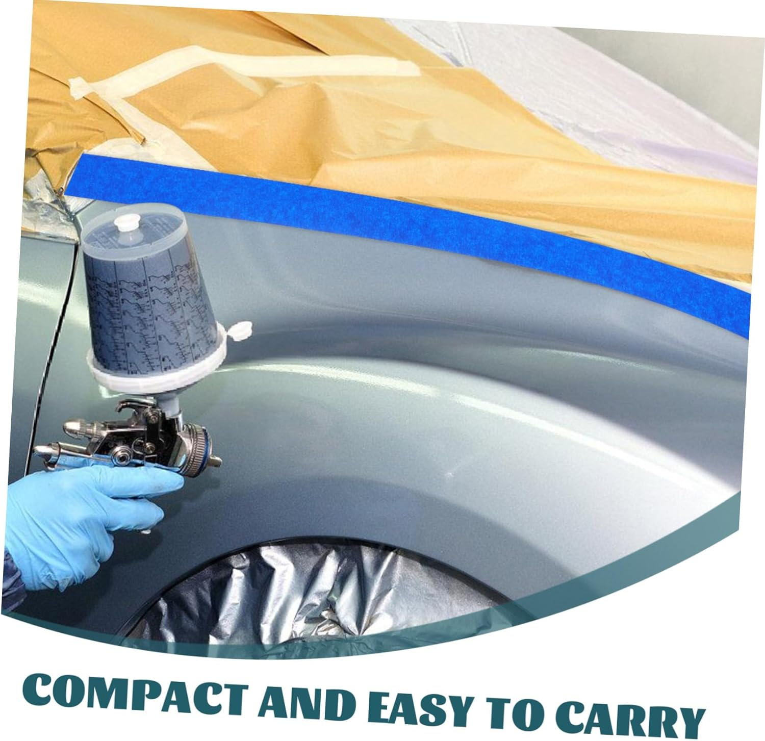 6Rolls Wide Masking Tape Strong Adhesive Painters Tape for Multi Purpose Painting and Crafts Yards image number 6