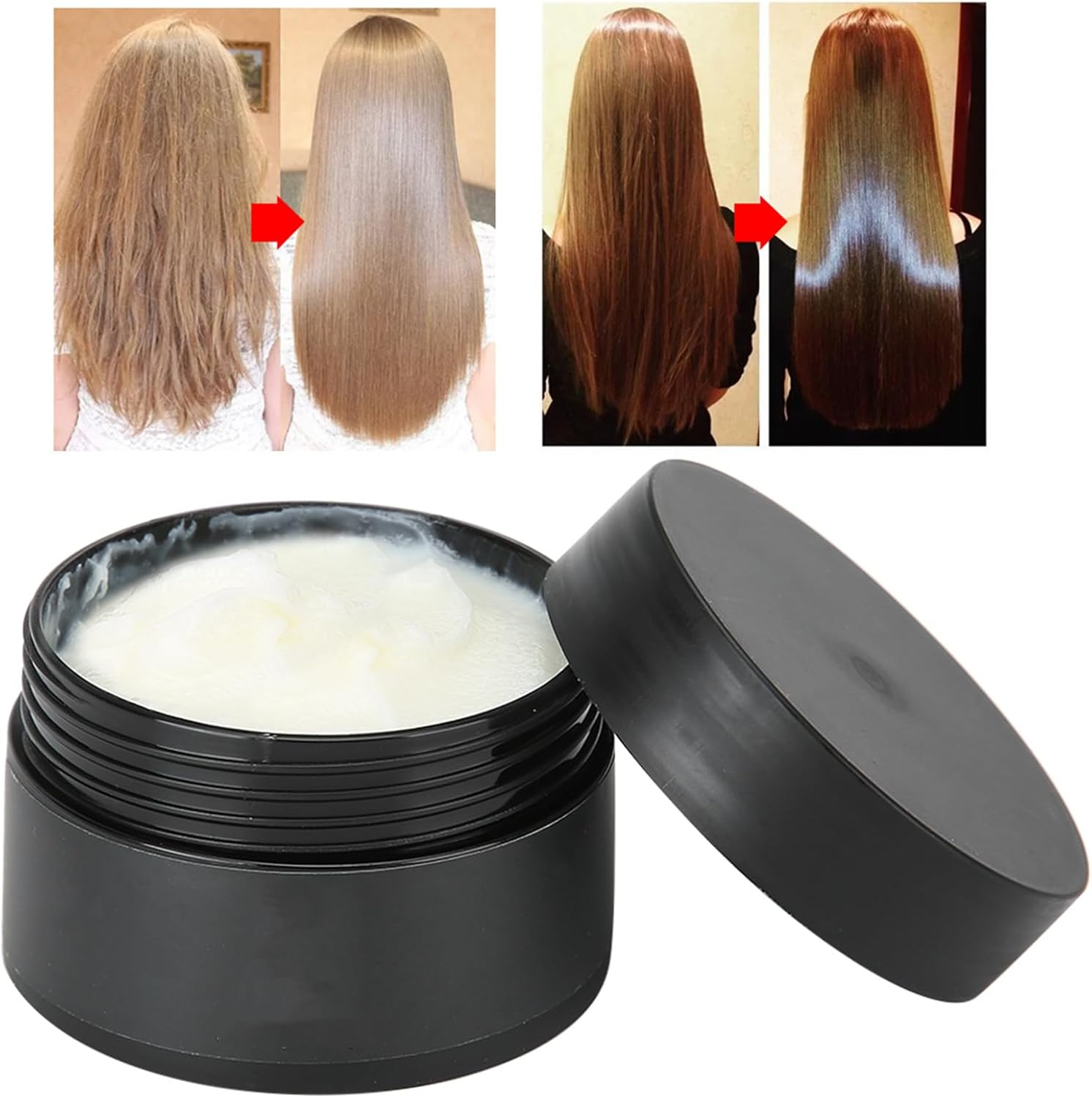 Hair Mask, Hair Mask Steaming Hair Cream Mask Hair Nourishment Coconut Oil Hair Mask for Dry Damaged Hair Repair image number 1