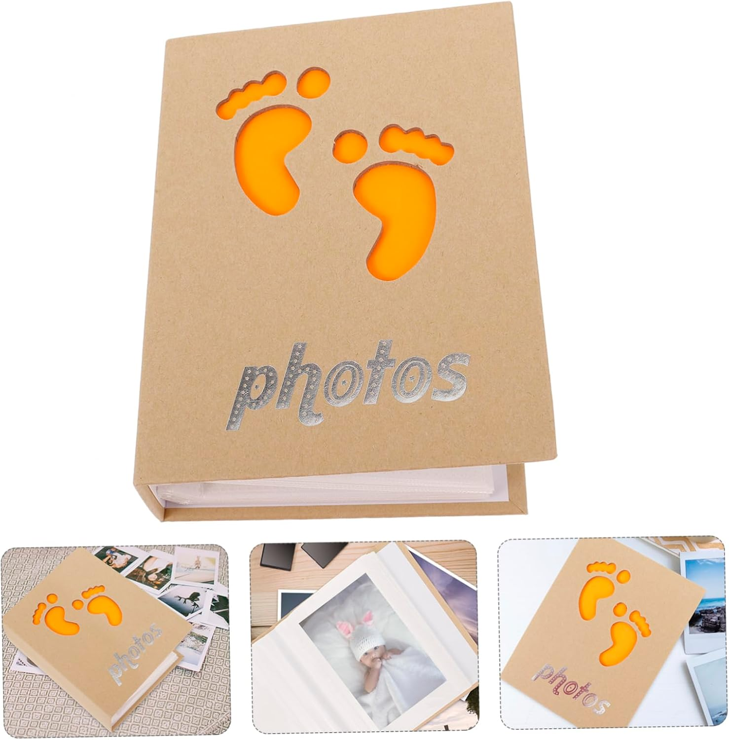 Photo Album with Durable Material Cute Memory Holder for Newborn Girl Keepsake for Birthdays Anniversaries Milestones image number 2