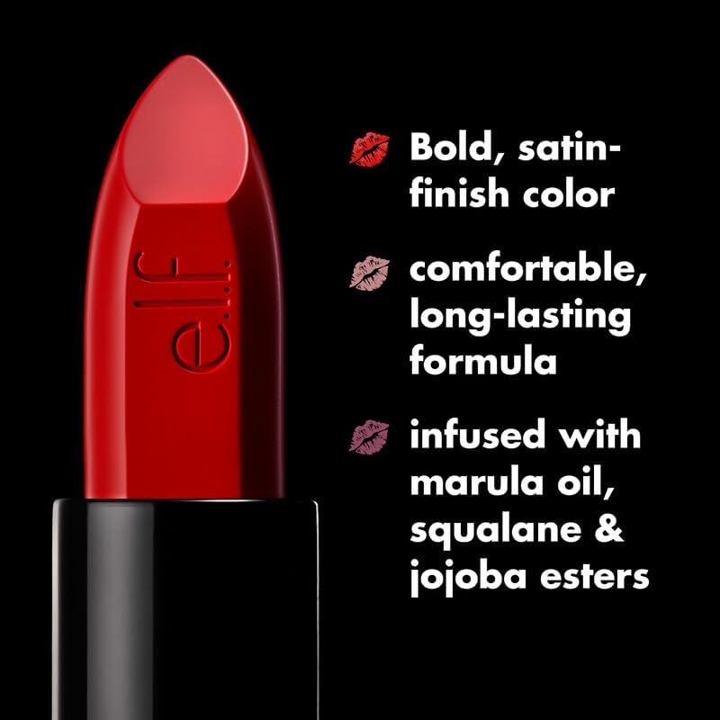 All Night Satin Lipstick by Elf - No Doubt image number 2