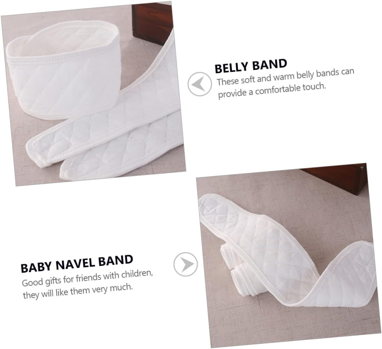 12Pcs Belly Band Pregnancy Pure Cotton Newborn Umbilical Belts Postpartum Navel Protection Belt Essential for Abdominal Relief image number 3