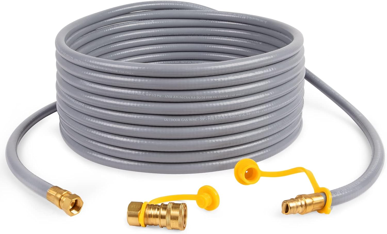 GASPRO 36 Feet Natural Gas Hose Extension with 3/8 Male Flare Quick Connect/Disconnect for BBQ Gas Grill- 50,000 BTU Fits Low Pressure Appliance with 3/8&rdquo; Female Flare Fitting-Csa Certified image number 6