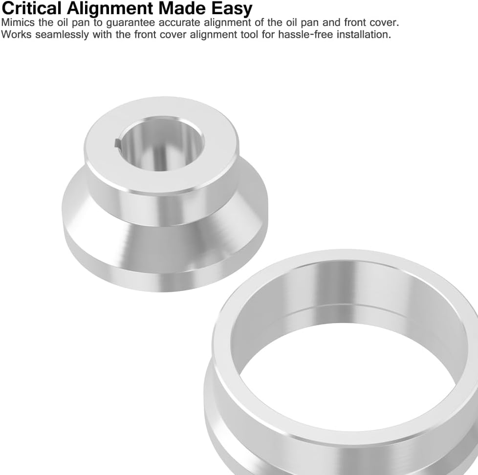 LS Rear Main Seal Alignment Tool,Front Cover Alignment Tools & Oil Pan Front Cover Alignment Tool Kit for GM LS Engine 4.8 5.3 5.7 6.0 LS1 LS2 LS3 LS6 L99 LS4 LS9 LSA LQ4 LQ9 L76 L92 image number 2